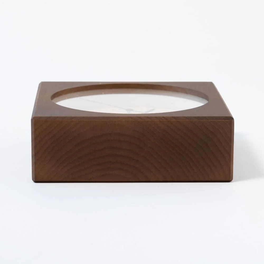 CHAMBRE Line Desk Clock CH-075DB Silent Non-Ticking Tabletop Clock Made in Japan - Image 5