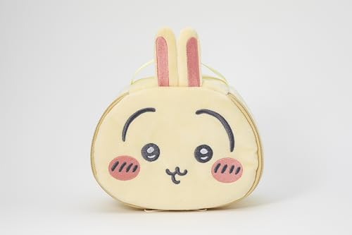 Chiikawa Fluffy Vanity Pouch Rabbit Design Soft Makeup Bag Compact Size - Image 2