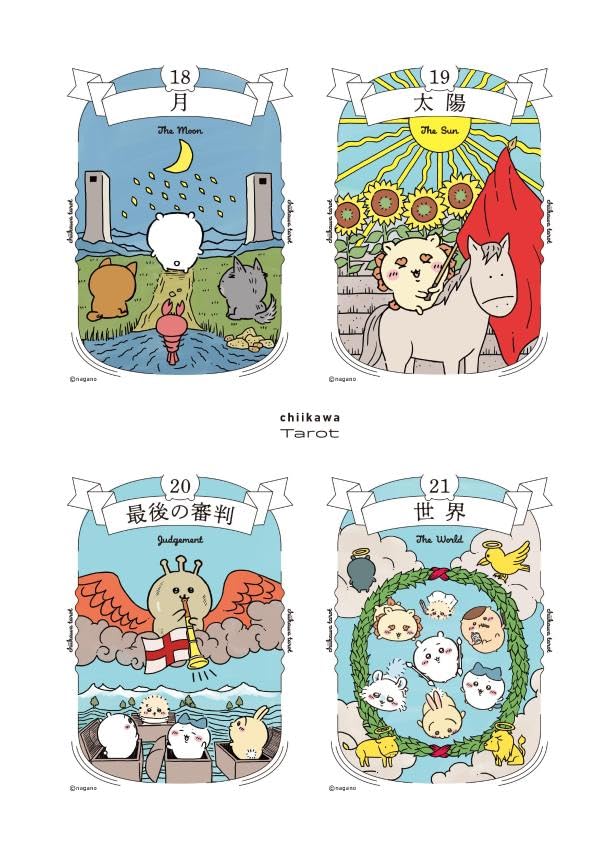 Chiikawa Tarot Cards with 22 Original Illustrated Cards Set - Image 4