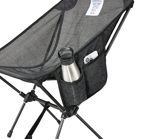 Coleman Cockpit Chair Carbon Edition Lightweight Outdoor Camping Platinum Black - Image 2