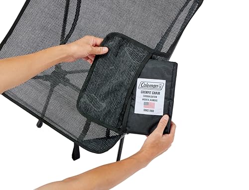 Coleman Cockpit Chair Carbon Edition Lightweight Outdoor Camping Platinum Black - Image 3