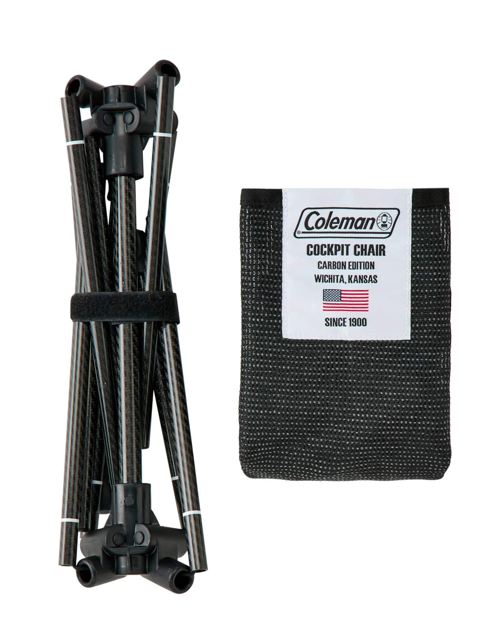 Coleman Cockpit Chair Carbon Edition Lightweight Outdoor Camping Platinum Black - Image 6