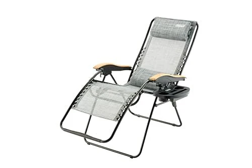 Coleman Infinity Chair Air Folding Camping Reclining Heather Gray 100kg Capacity - Image 2