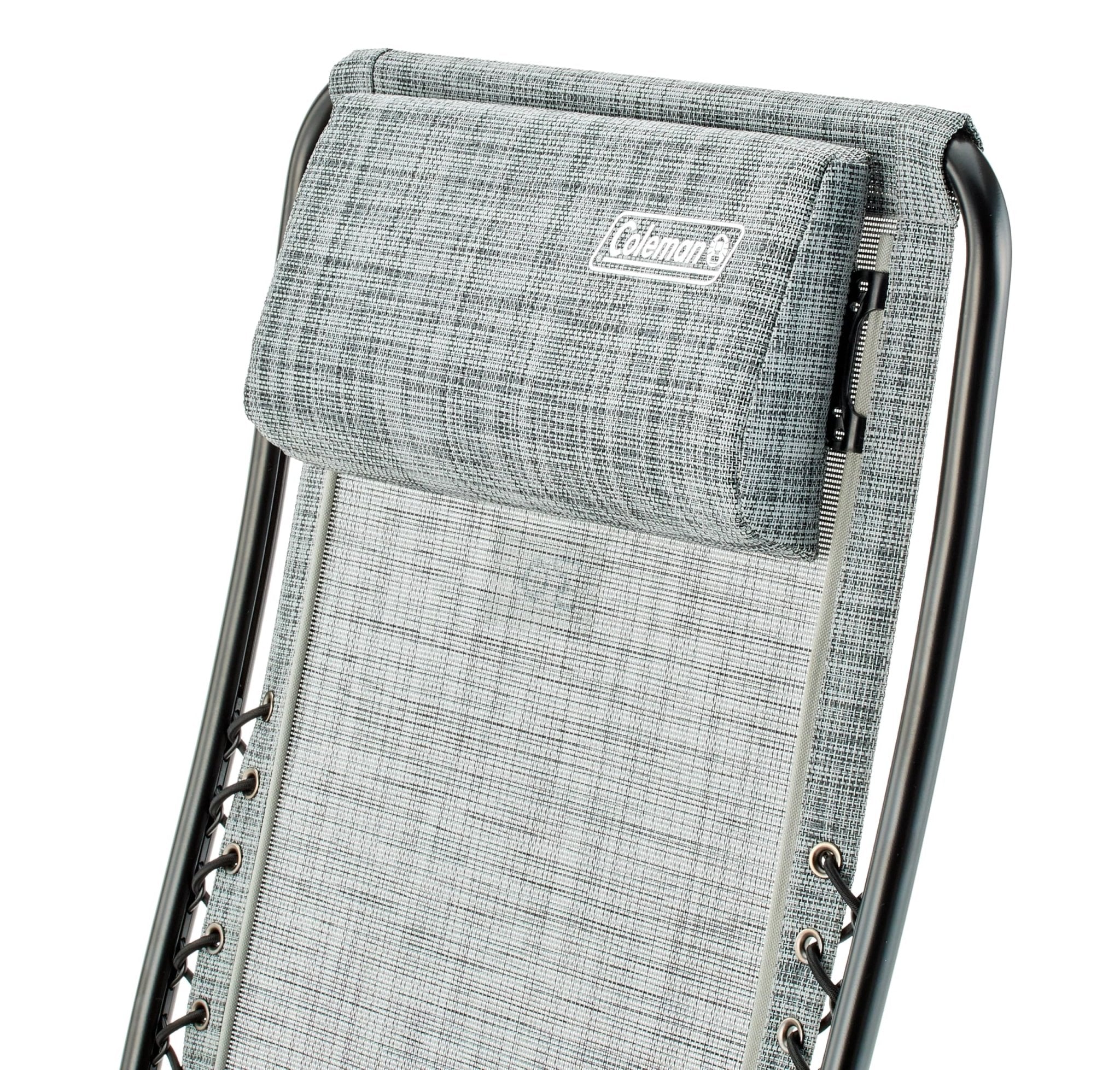 Coleman Infinity Chair Air Folding Camping Reclining Heather Gray 100kg Capacity - Image 5