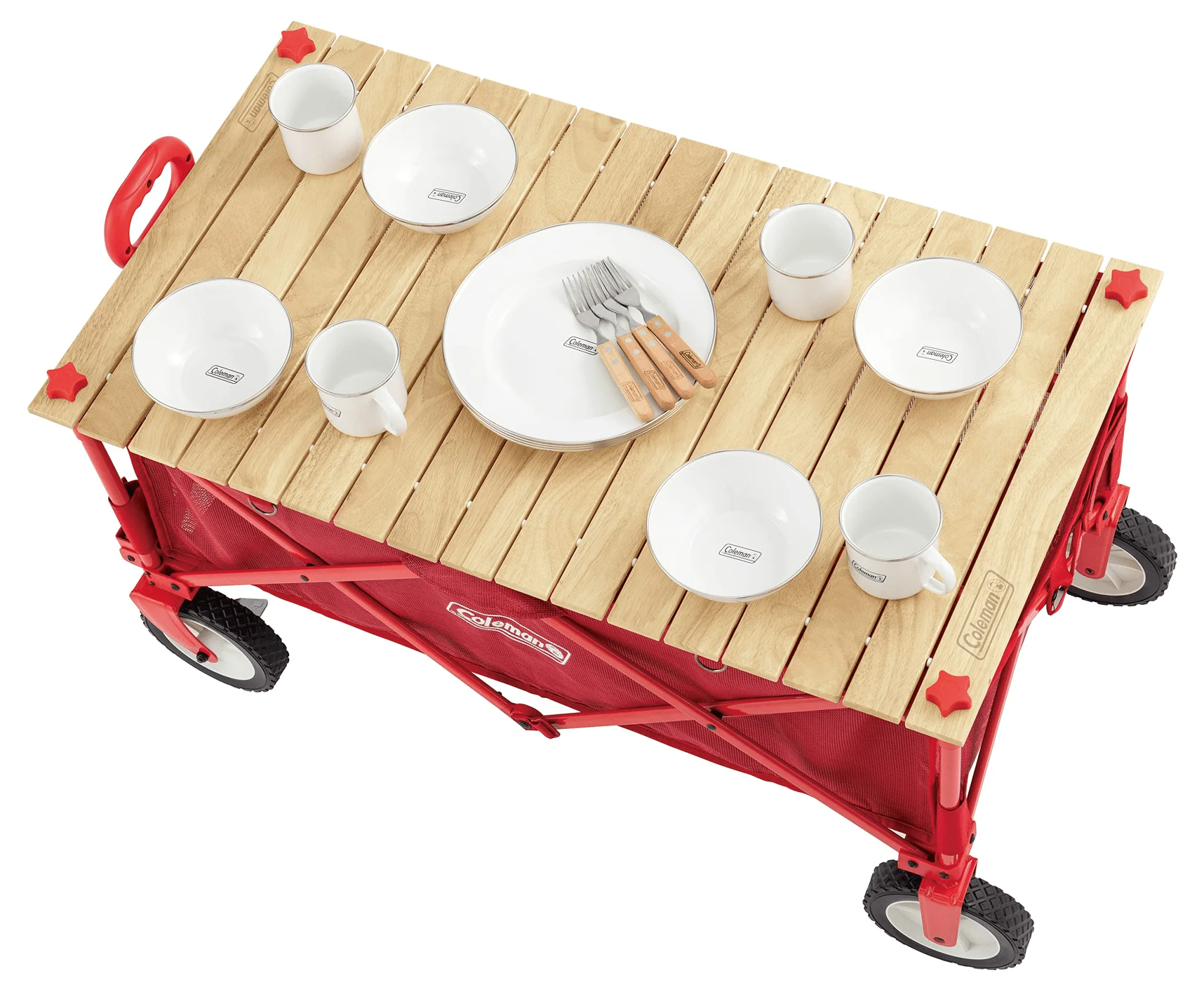 Coleman Outdoor Wagon Wood Roll Table 2000038129 - Image 3