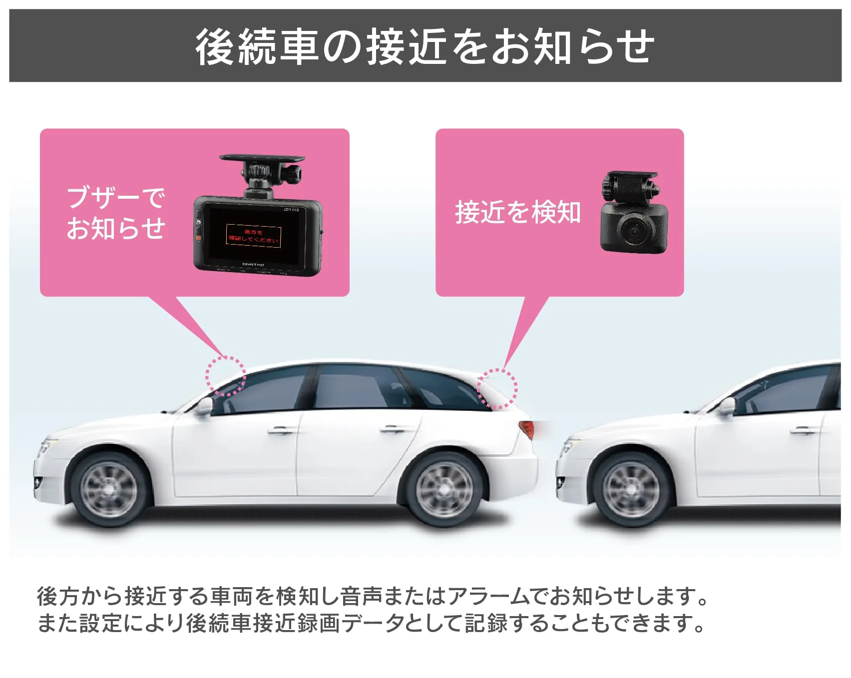 COMTEC Car Dash Cam Front and Rear Cameras Full HD GPS ZDR045 - Image 6