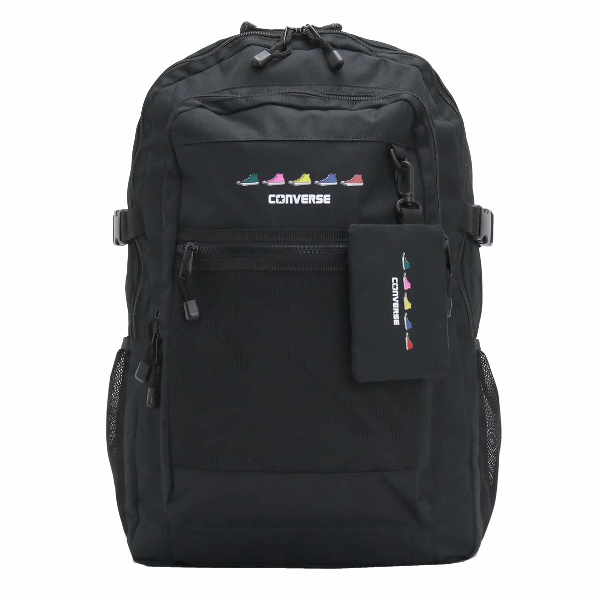 Converse Sneakers Print Backpack One Size Black Colorful Logo