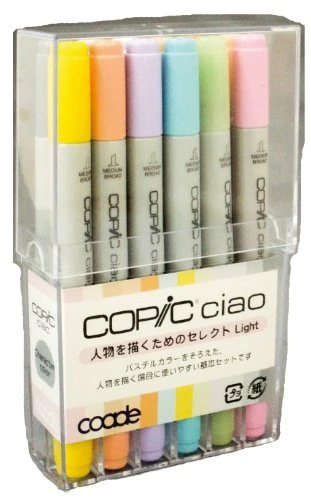 COPIC Ciao 12 colors Select Light for drawing people