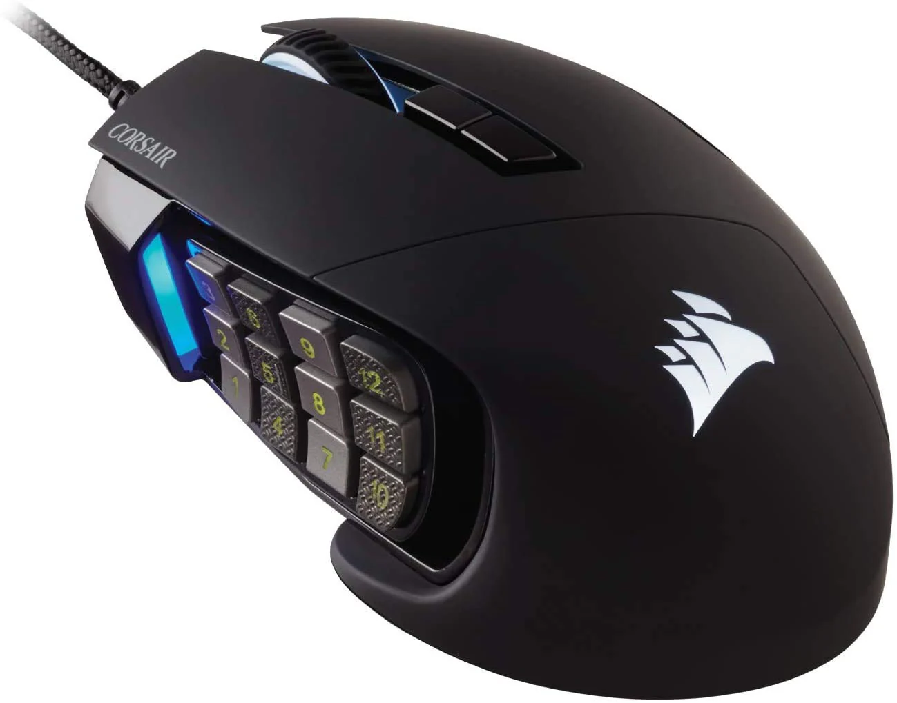 Corsair SCIMITAR RGB ELITE USB MMO Gaming Mouse Multi-Button Black