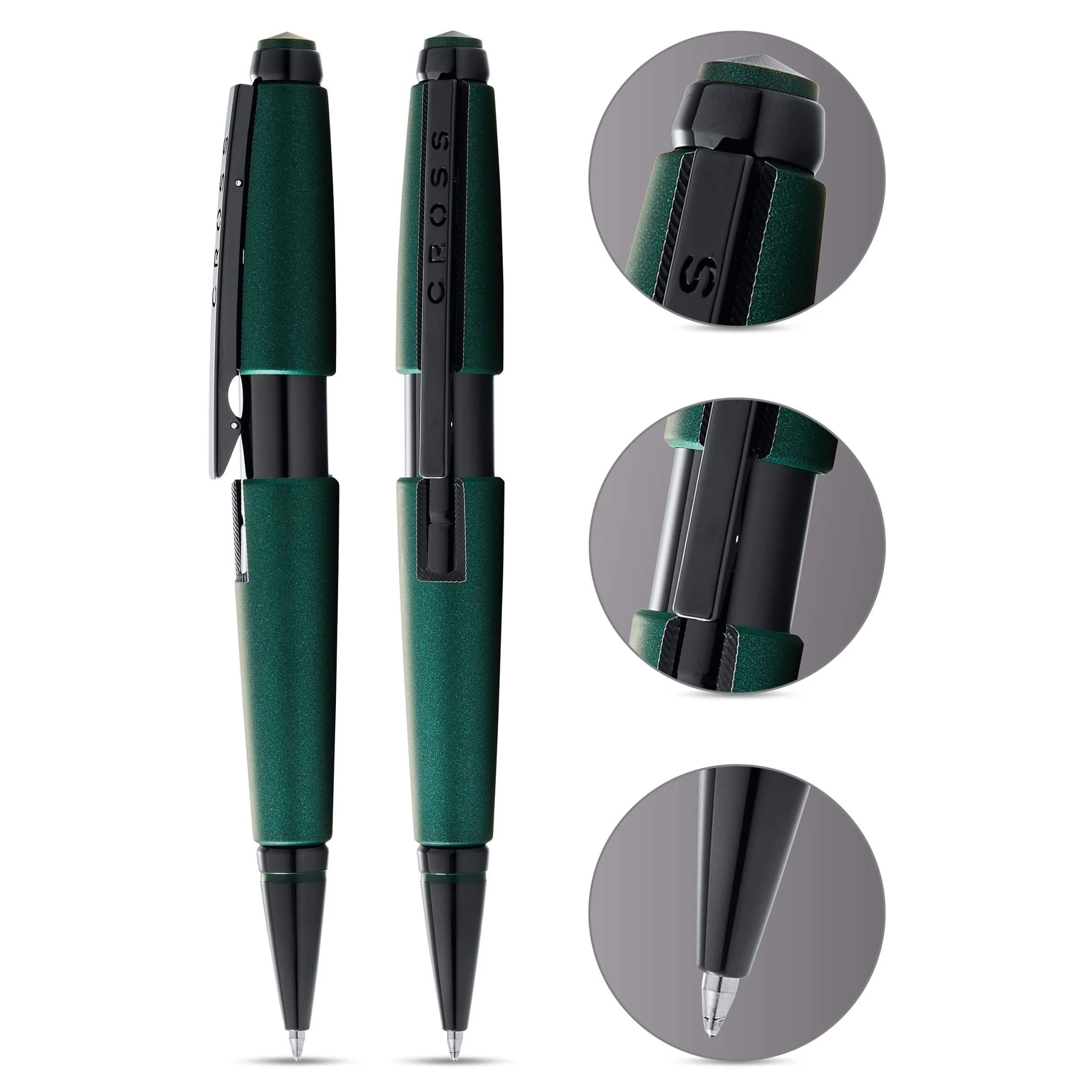 Cross ballpoint pen water-based Edge matt green lacquer NAT0555-13 - Image 2