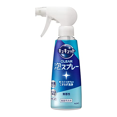 CuCute CLEAR Foam Spray Dishwashing Detergent Cleans deep Fragrance-free 280ml