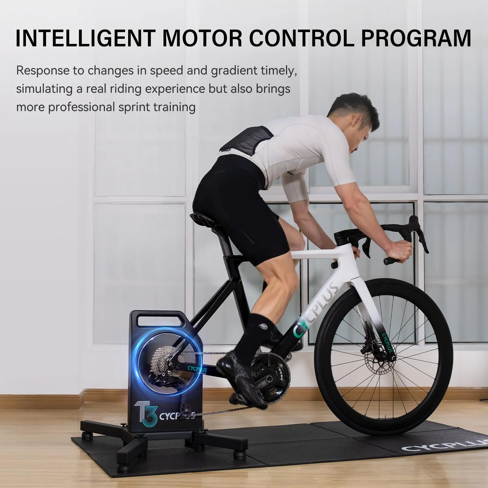 Cycplus T3 Bike Trainer — Realistic Indoor Cycling with Accurate App Power Data - Image 3