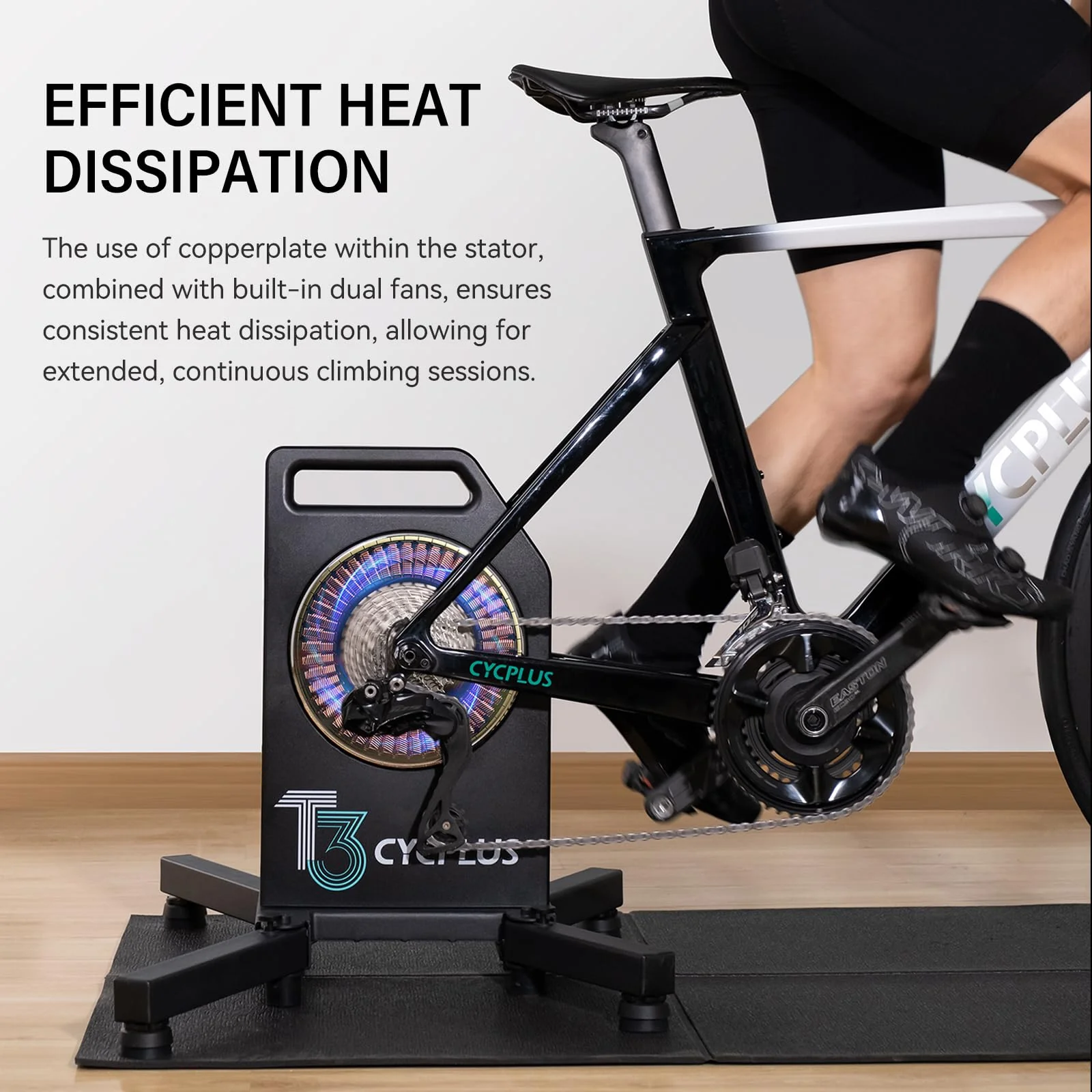 Cycplus T3 Bike Trainer — Realistic Indoor Cycling with Accurate App Power Data - Image 8