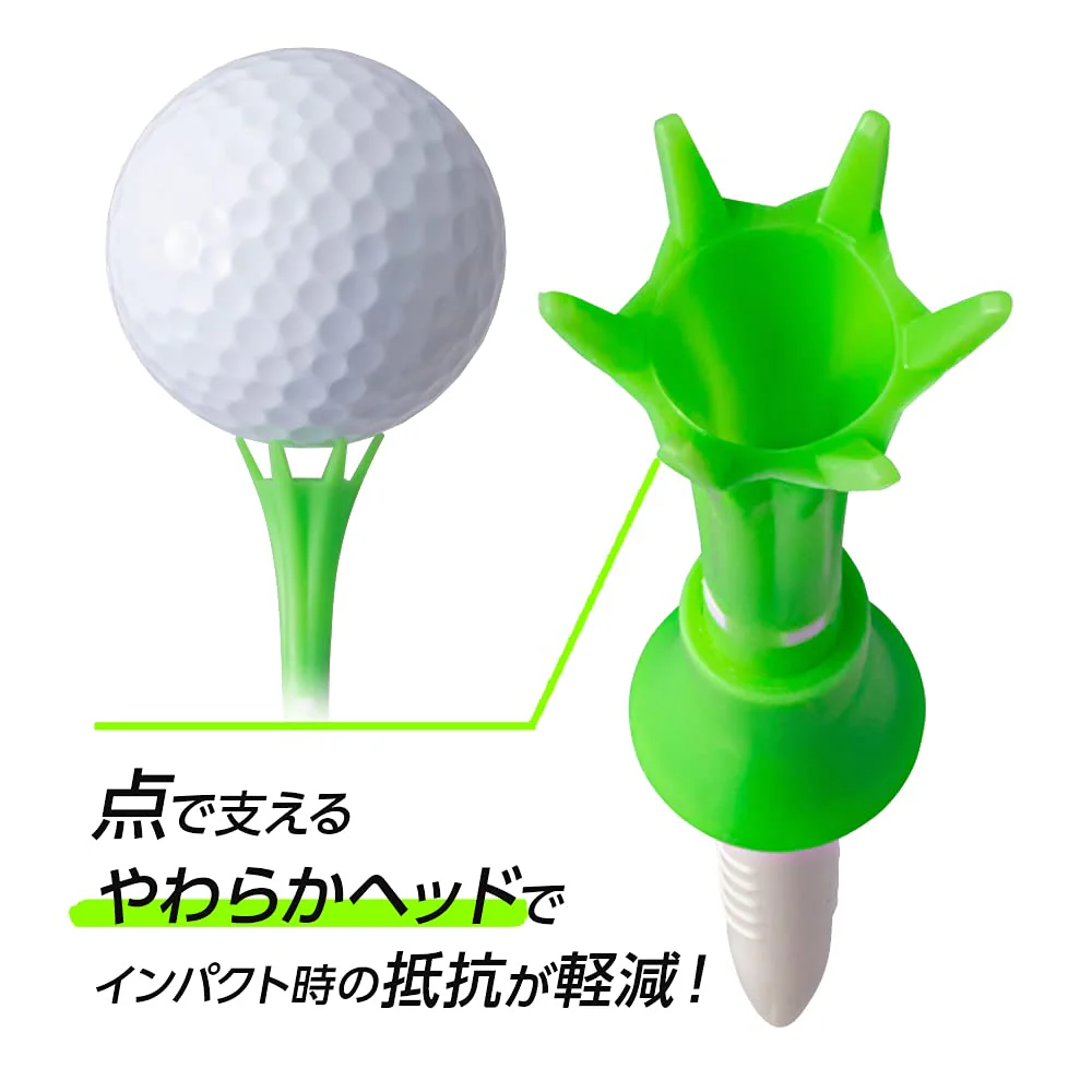 DAIYA GOLF Golf Tomahawk Tee Long (5-Pack) Tee-up height 40~50mm TE-510B B Type - Image 3