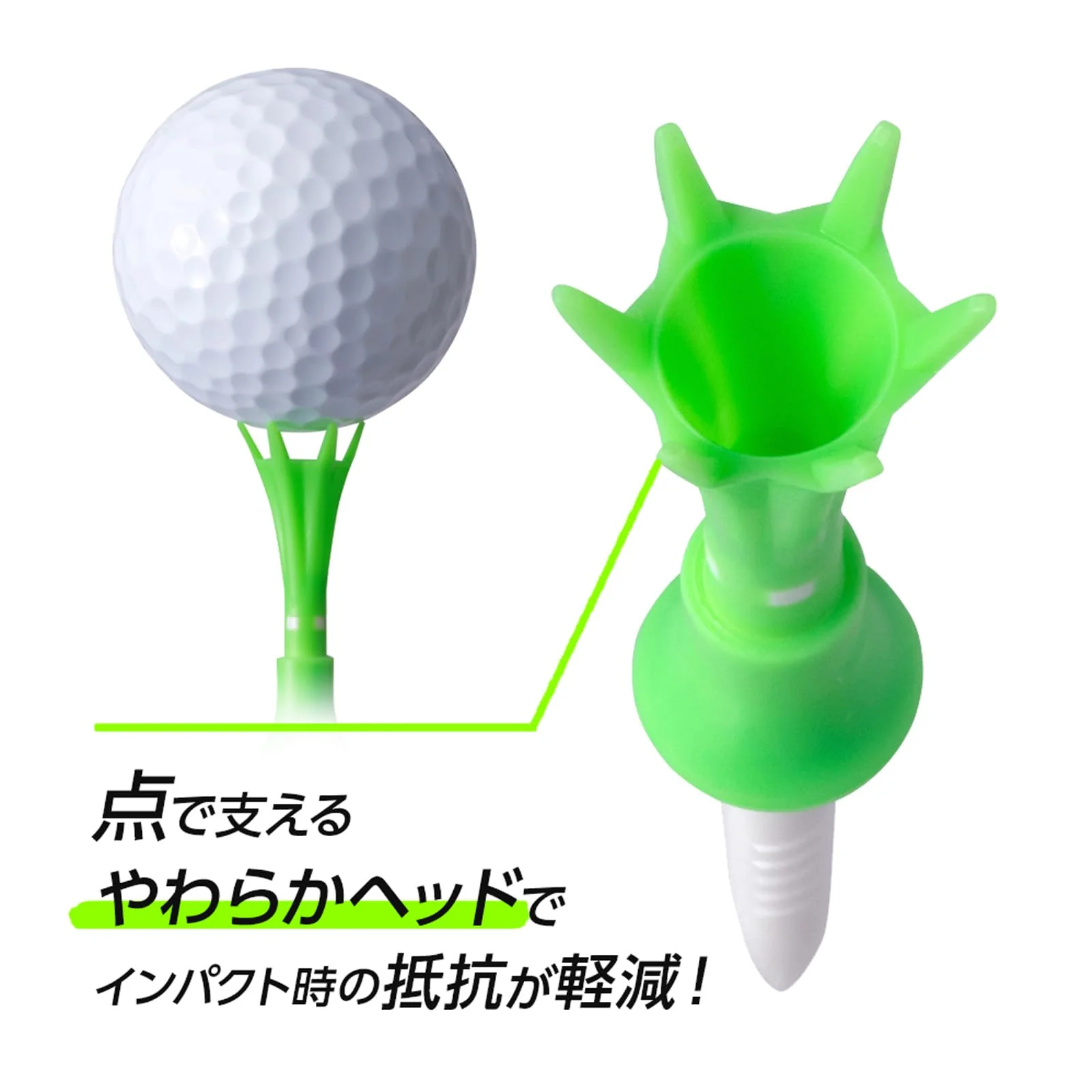 DAIYA GOLF Tomahawk Tee Long 9 Pack High Durability Japan TE-6014 Black - Image 5