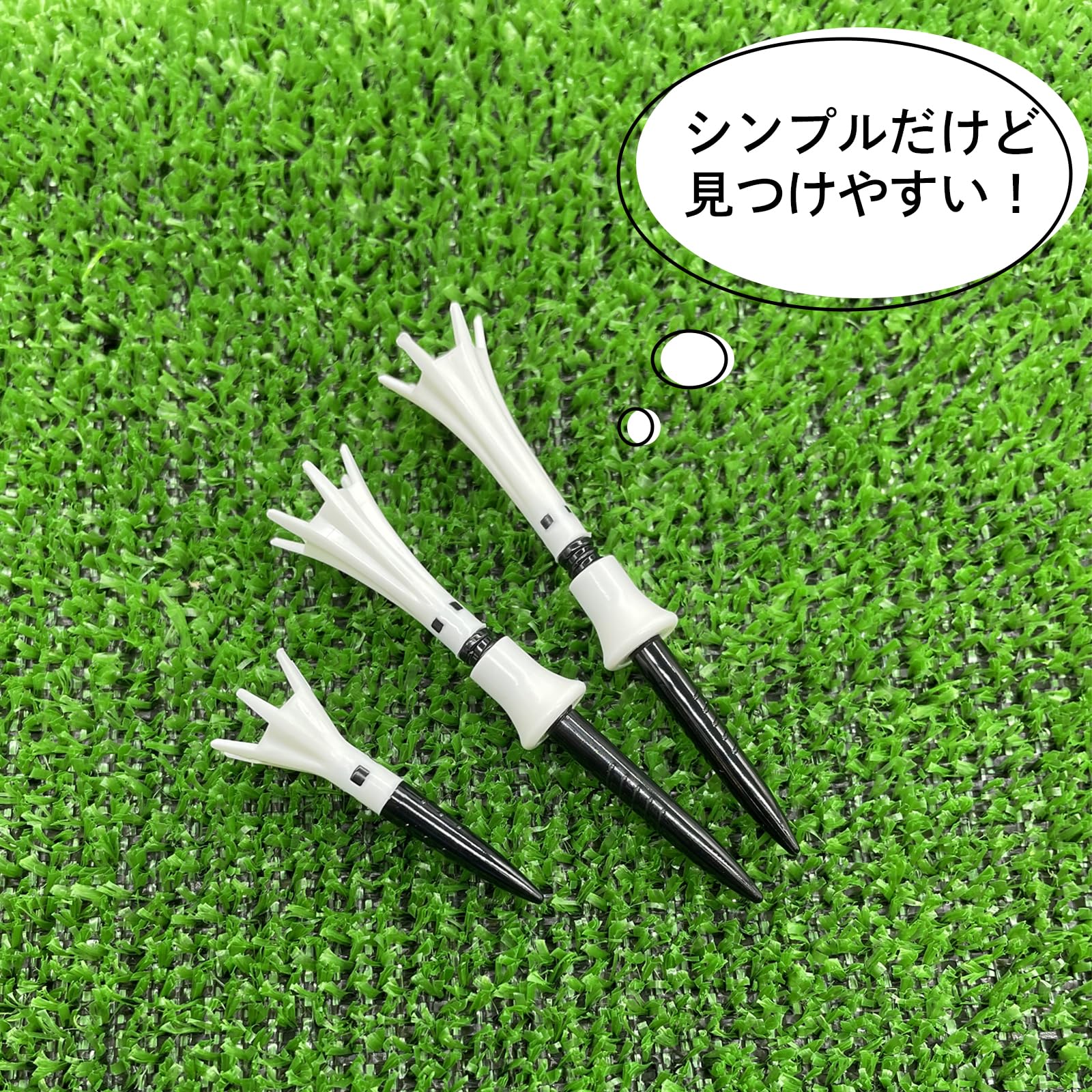 DAIYA GOLF Tomahawk Tee Long 9 Pack High Durability Japan TE-6014 Black - Image 7