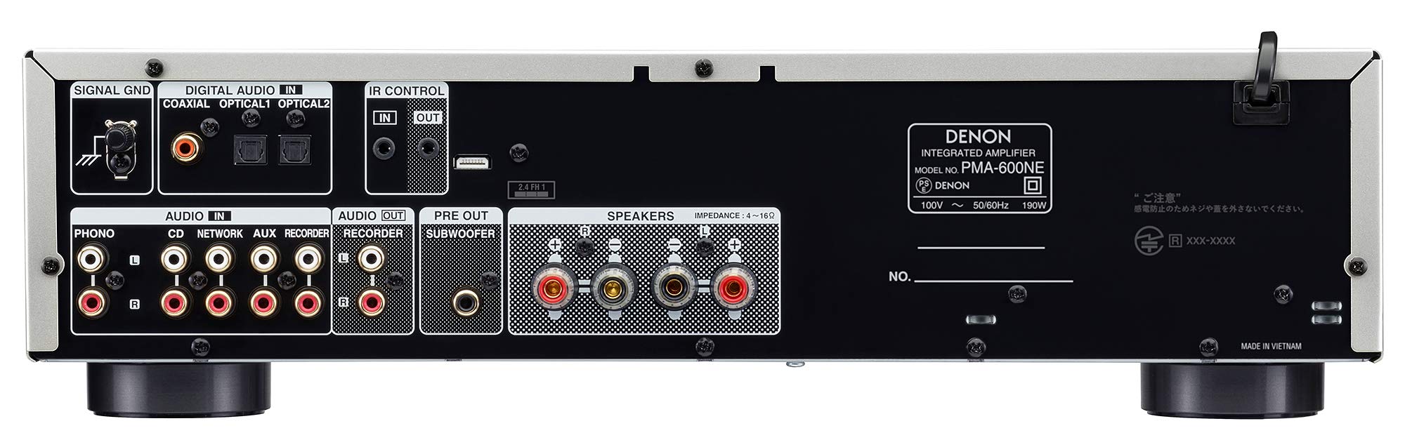 DENON PMA-600NE Integrated Amplifier with Bluetooth Premium Silver AC100V - Image 3