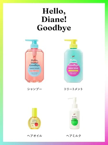 Diane Shampoo & Treatment Tea & Musk Fragrance High Damage Moisture Repair 400ml - Image 6