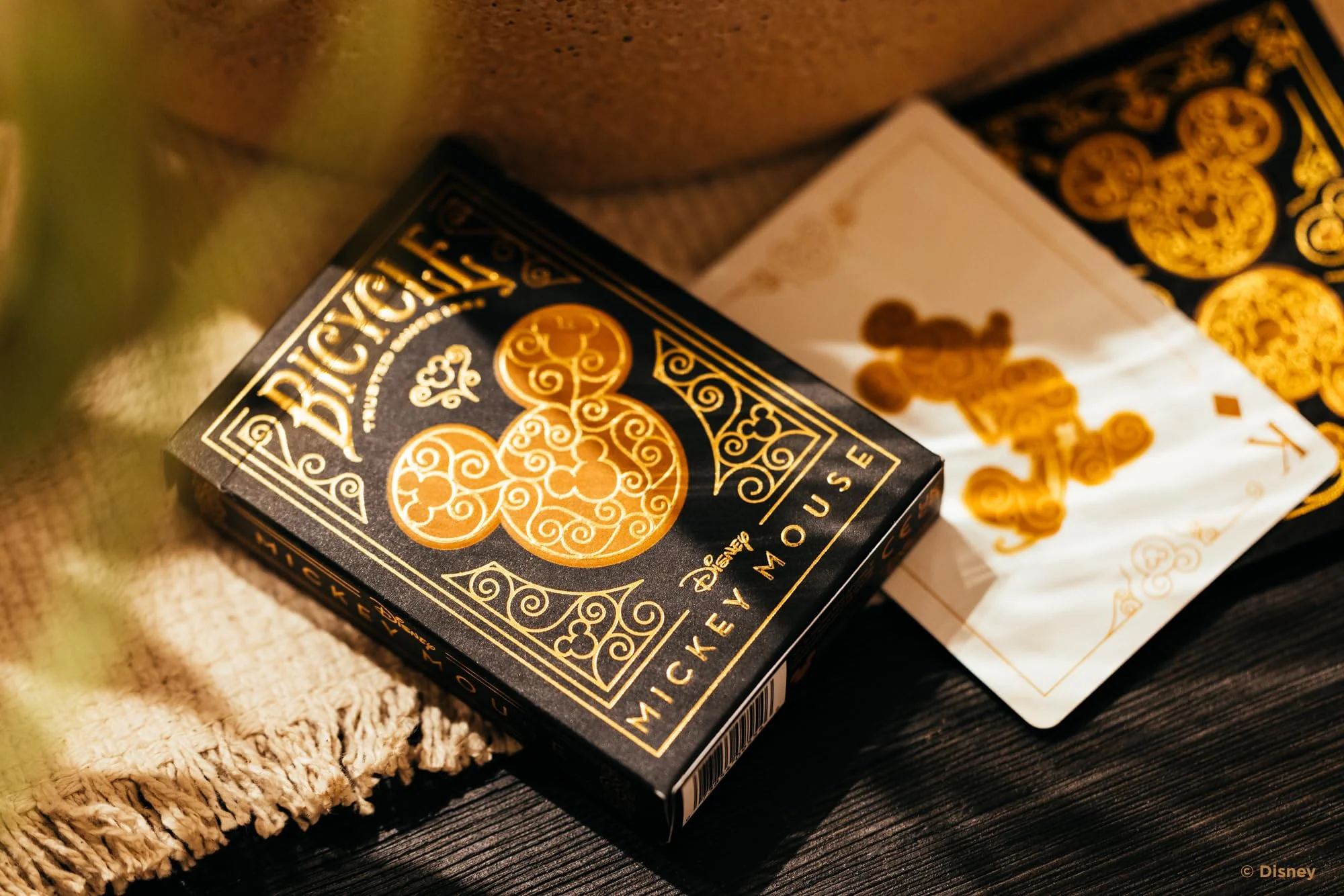Disney Bicycle Inspired by Mickey Mouse Black and Gold Playing Cards - Image 6
