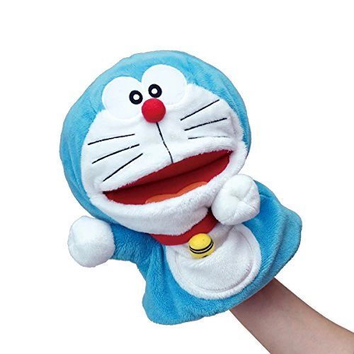Doraemon paku paku hand puppet stuffed toy