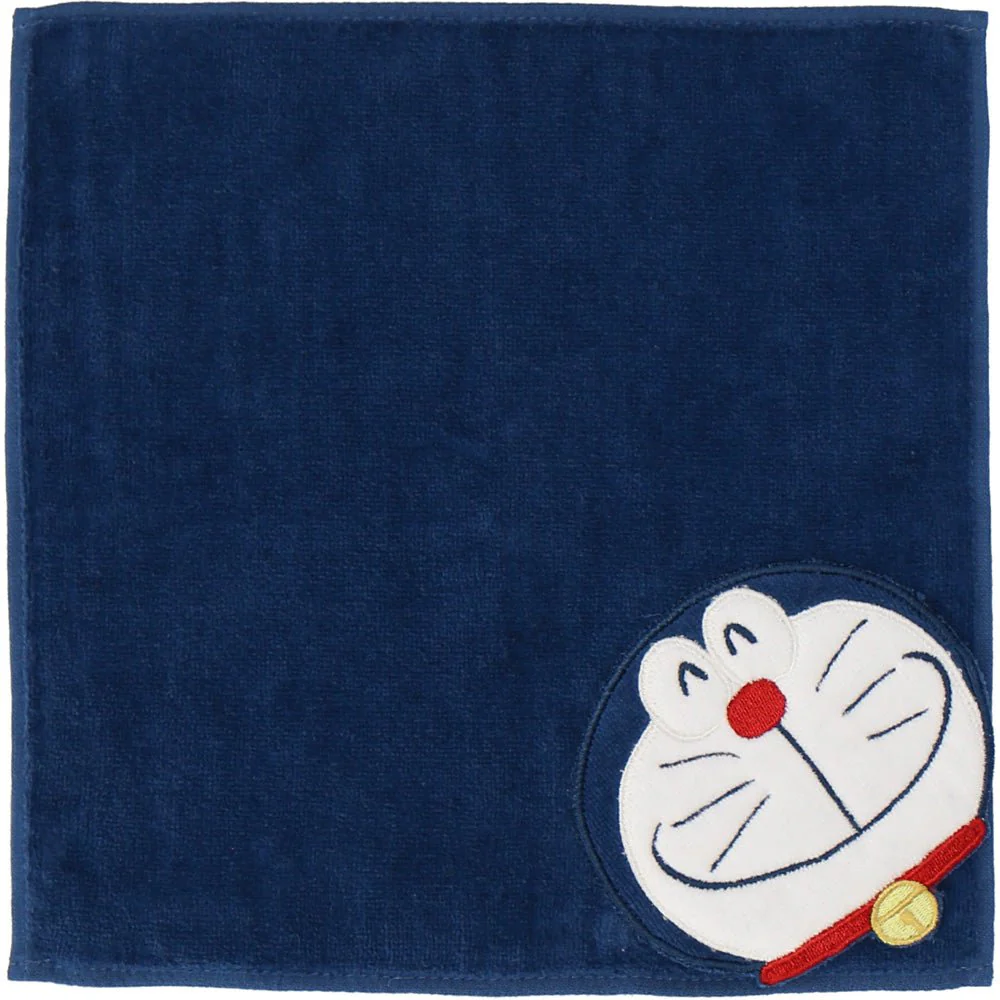 Doraemon Towel Handkerchief Navy Blue - Image 2