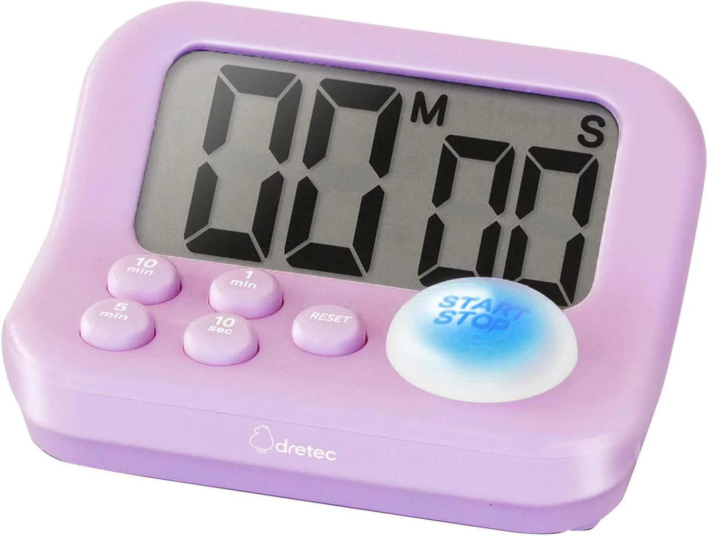 dretec Antibacterial Study Timer 2 Modes Light Large Screen Gray - Image 11