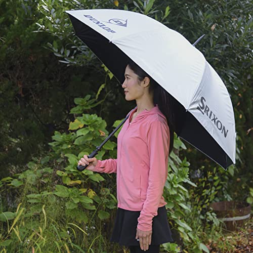 DUNLOP UV-Cut Parasol Sunshade Rainproof Umbrella 75cm Silver TAC-808 - Image 5
