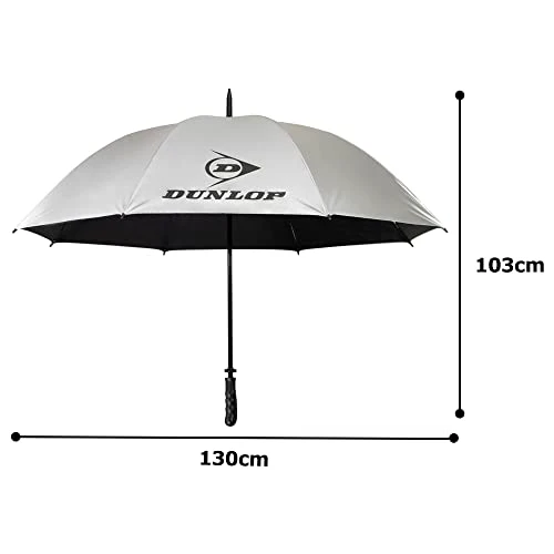 DUNLOP UV-Cut Parasol Sunshade Rainproof Umbrella 75cm Silver TAC-808 - Image 8