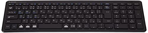 ELECOM Keyboard Bluetooth Pantograph Compact Keyboard for Windows Mac iOS Android TK-FBP101BK - Image 9