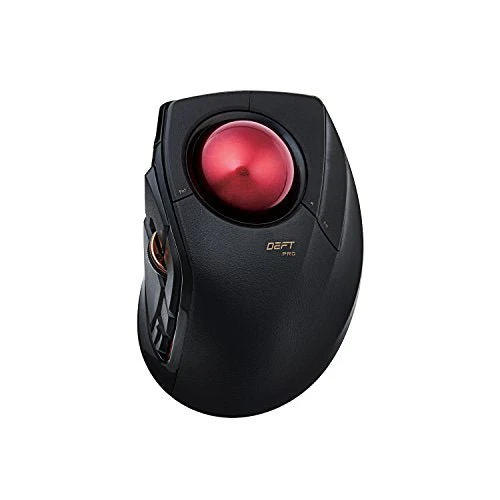 ELECOM Wired Wireless Trackball Mouse Bluetooth M-dpt1mrxbk 8button
