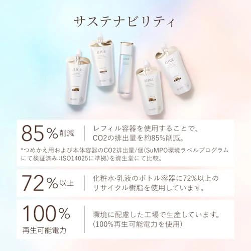 Shiseido Elixir Lift Moist Emulsion Rich Refill 110 mL (medicated) - Image 11
