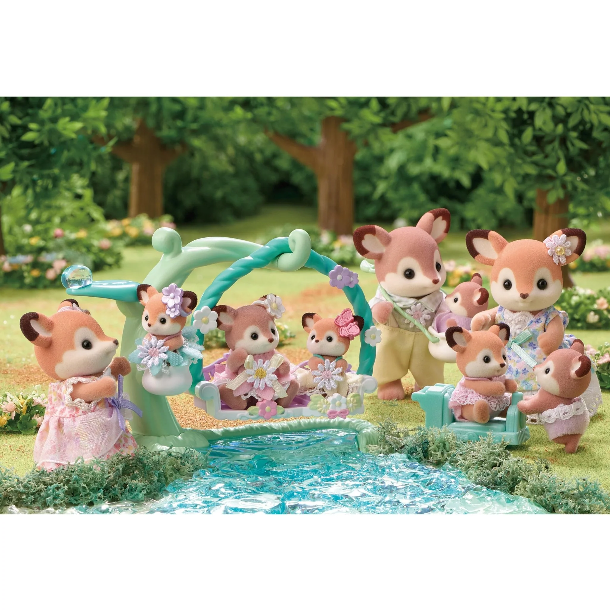 EPOCH Sylvanian Families Dolls Deer Family FS-53 - Image 3