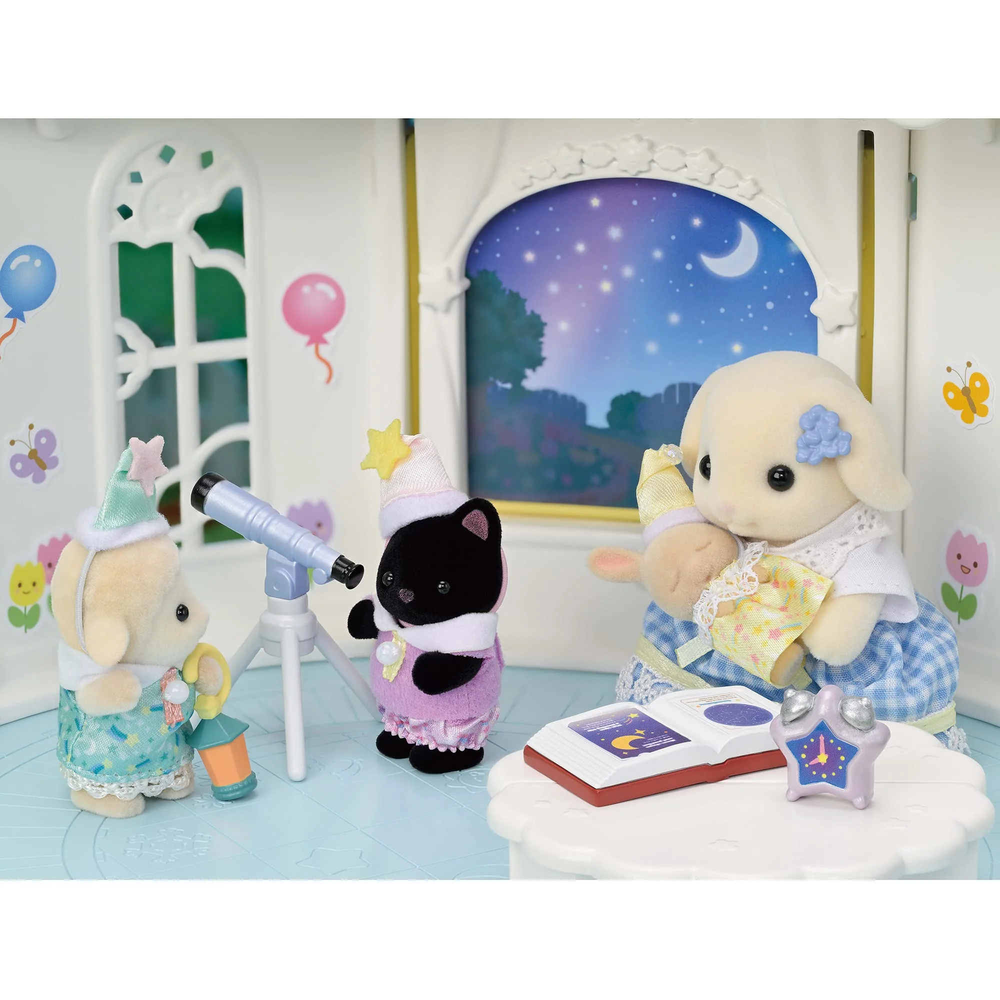 EPOCH Sylvanian Families Hoikuen Nakayoshi Baby Set -Otomari- S-76 - Image 4