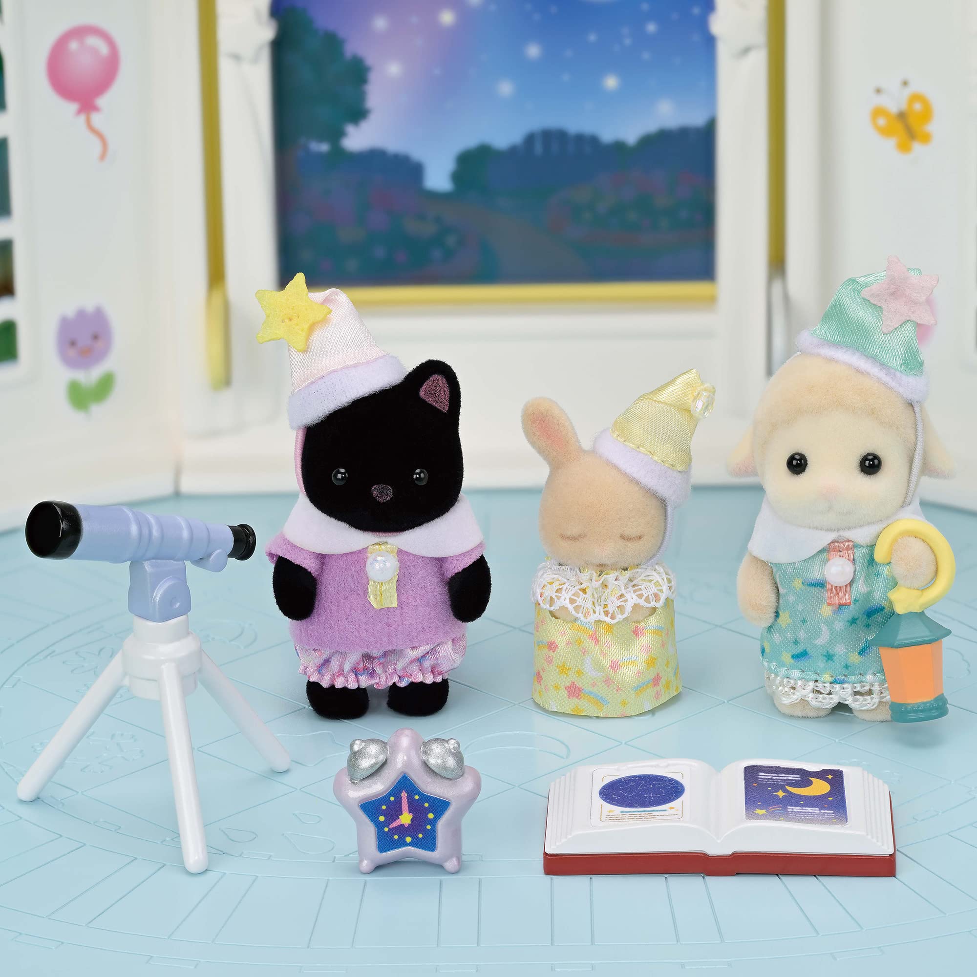EPOCH Sylvanian Families Hoikuen Nakayoshi Baby Set -Otomari- S-76 - Image 5