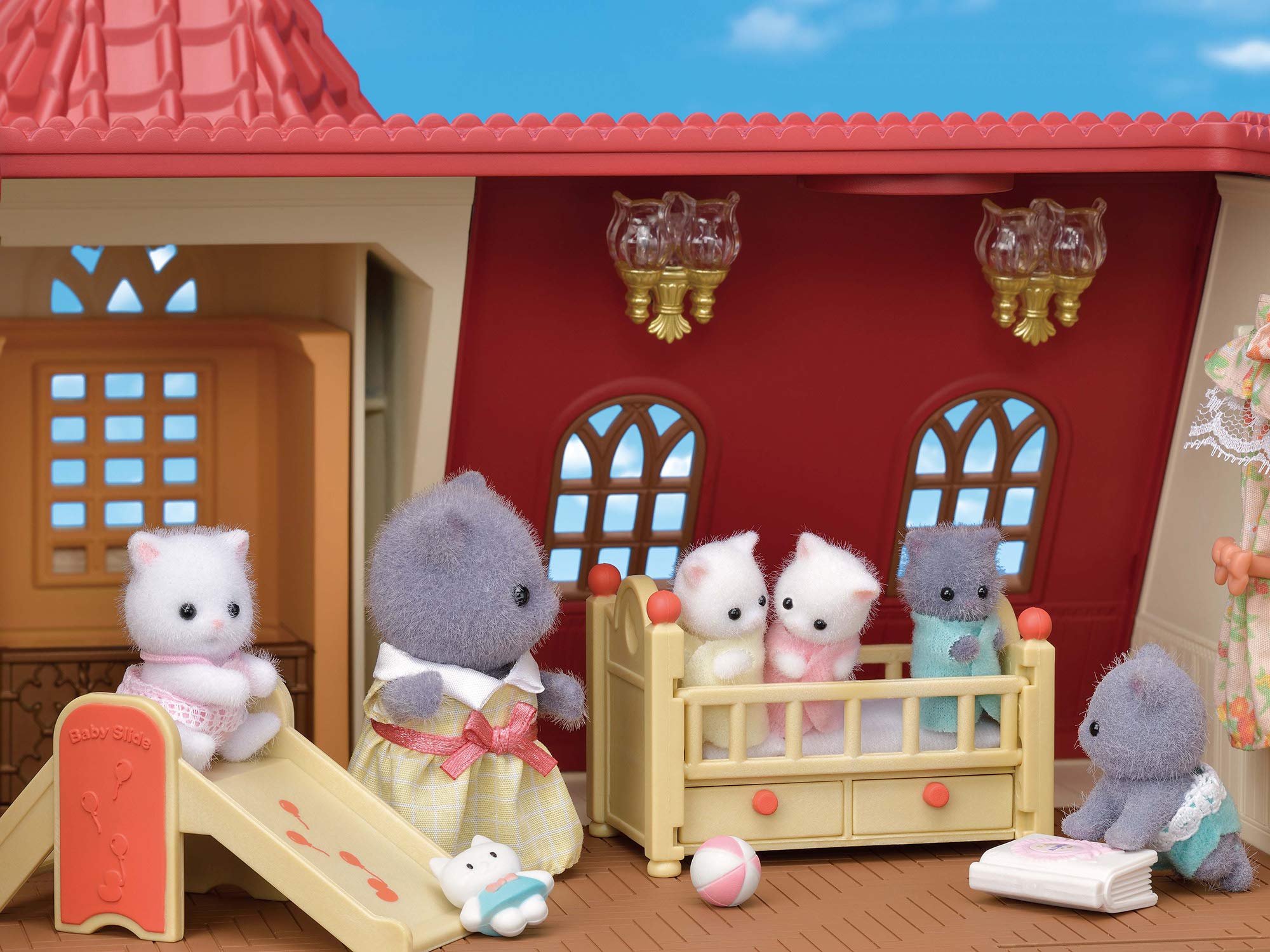 EPOCH Sylvanian Families House House with Red Roof and Elevator HA-49 - Image 6
