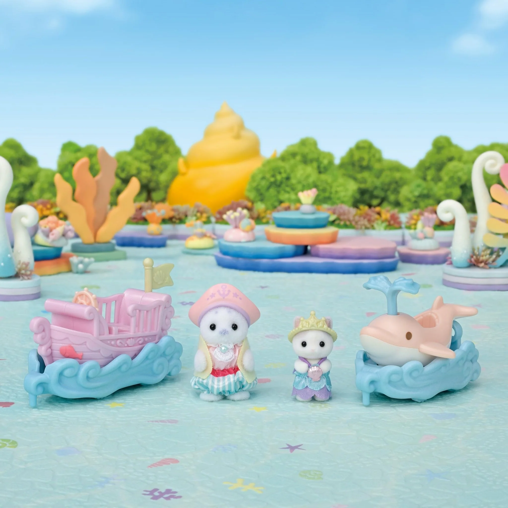 EPOCH Sylvanian Families Yuenchi Cargo Set - Ship/Dolphin Ko-80 - Image 6