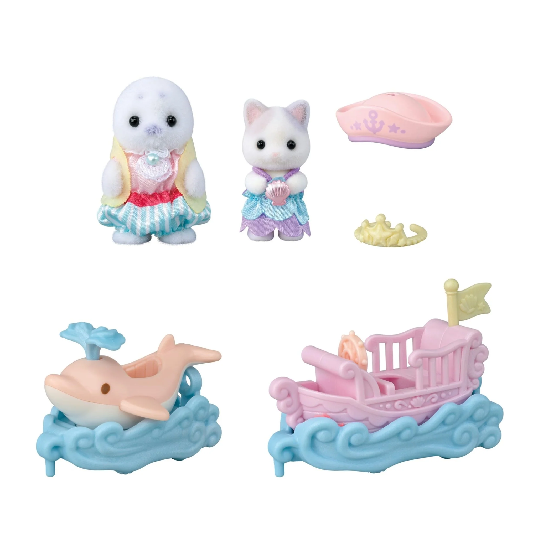 EPOCH Sylvanian Families Yuenchi Cargo Set - Ship/Dolphin Ko-80 - Image 7