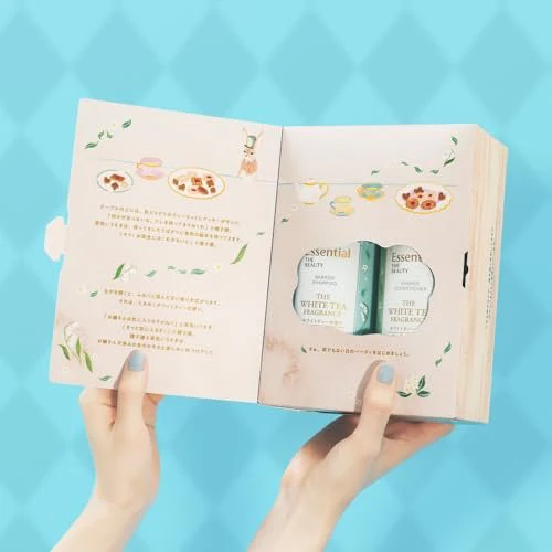 Essential The Beauty shampoo treatment set Barrier Pump Set White Tea Fragrance 900ml - Image 4