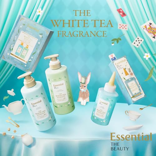 Essential The Beauty shampoo treatment set Barrier Pump Set White Tea Fragrance 900ml - Image 5