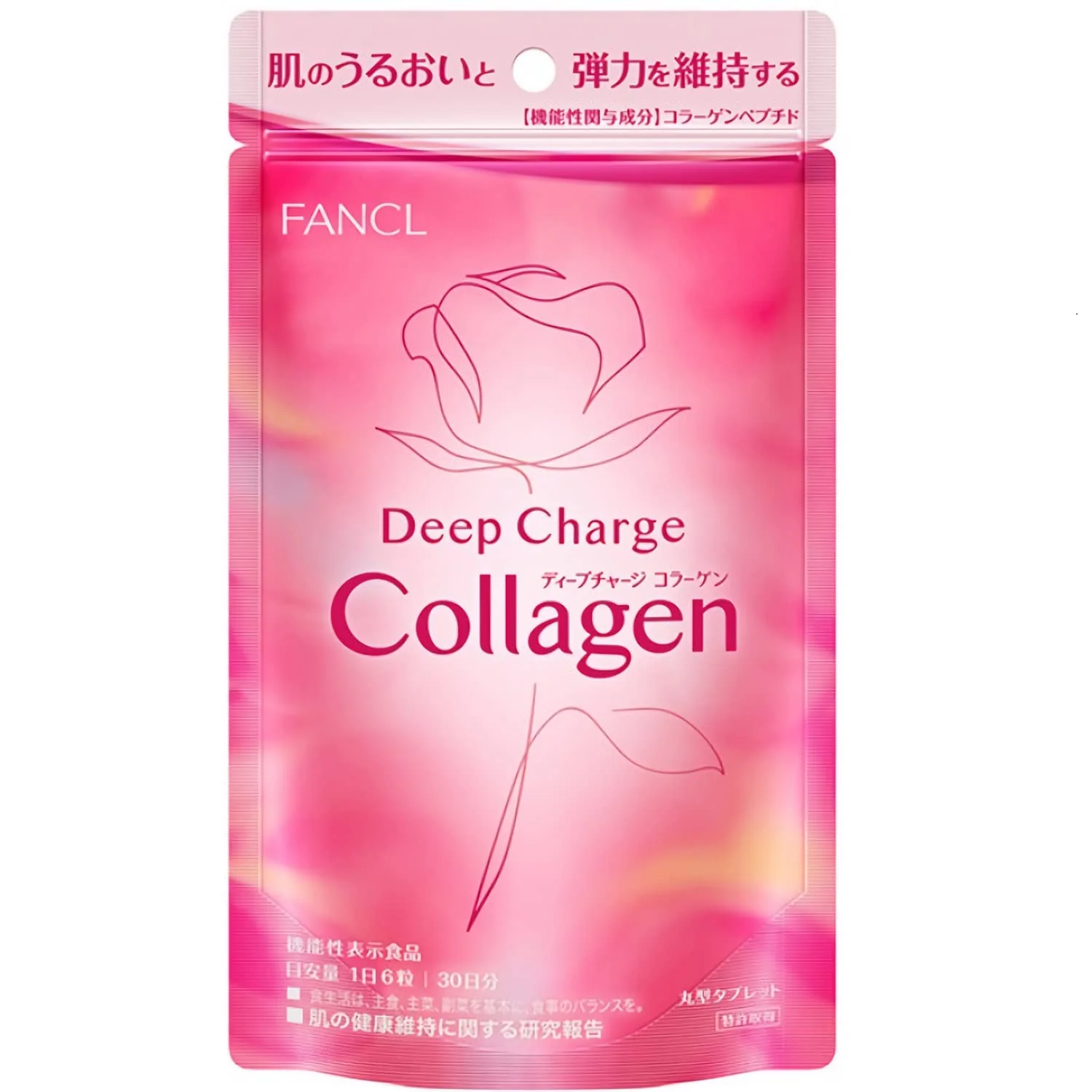 FANCL (New) Deep Charge Collagen (approx 30 days) 180 capsules