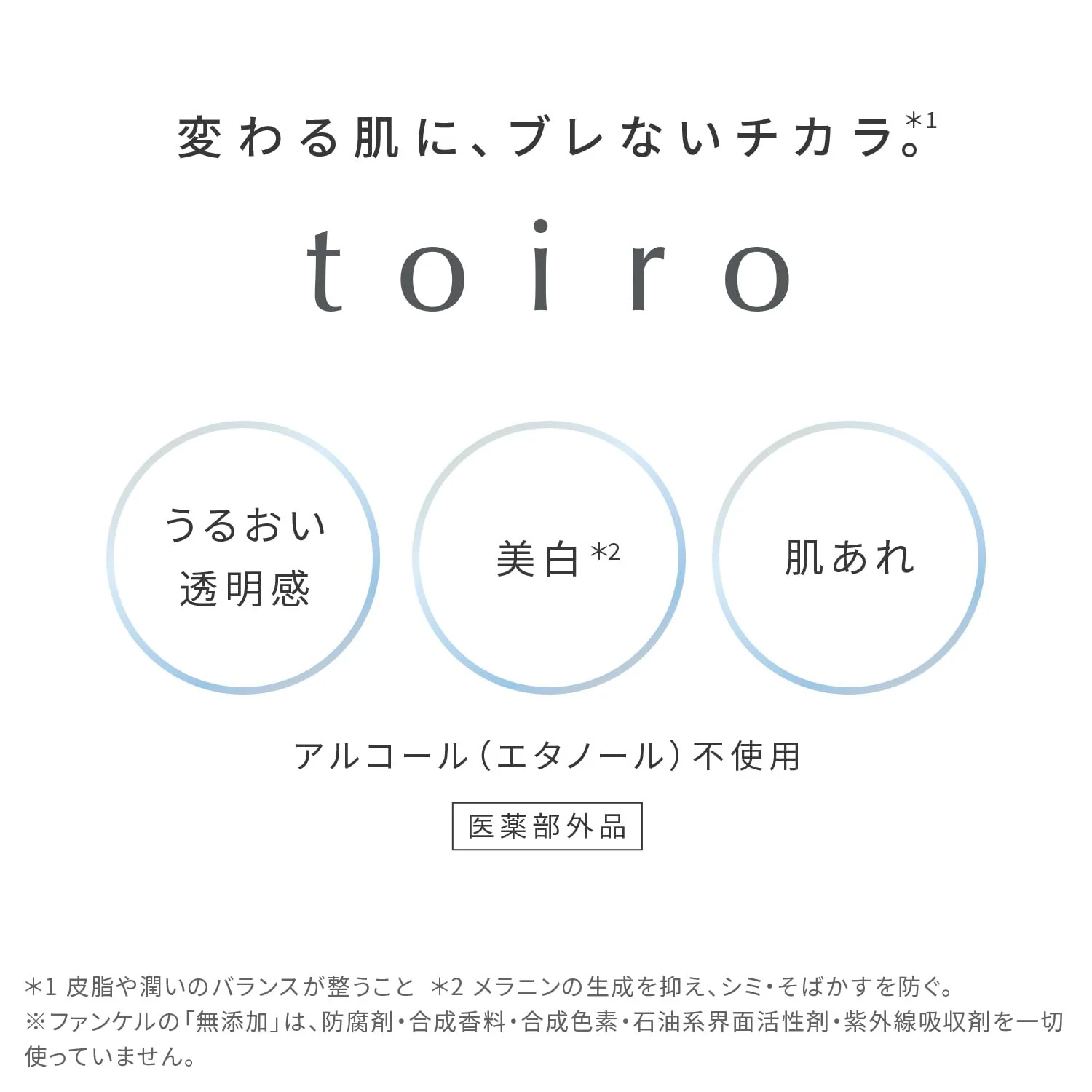 FANCL Toiro Balancing Drop Additive-Free Lotion 120ml Ceramide Whitening - Image 9