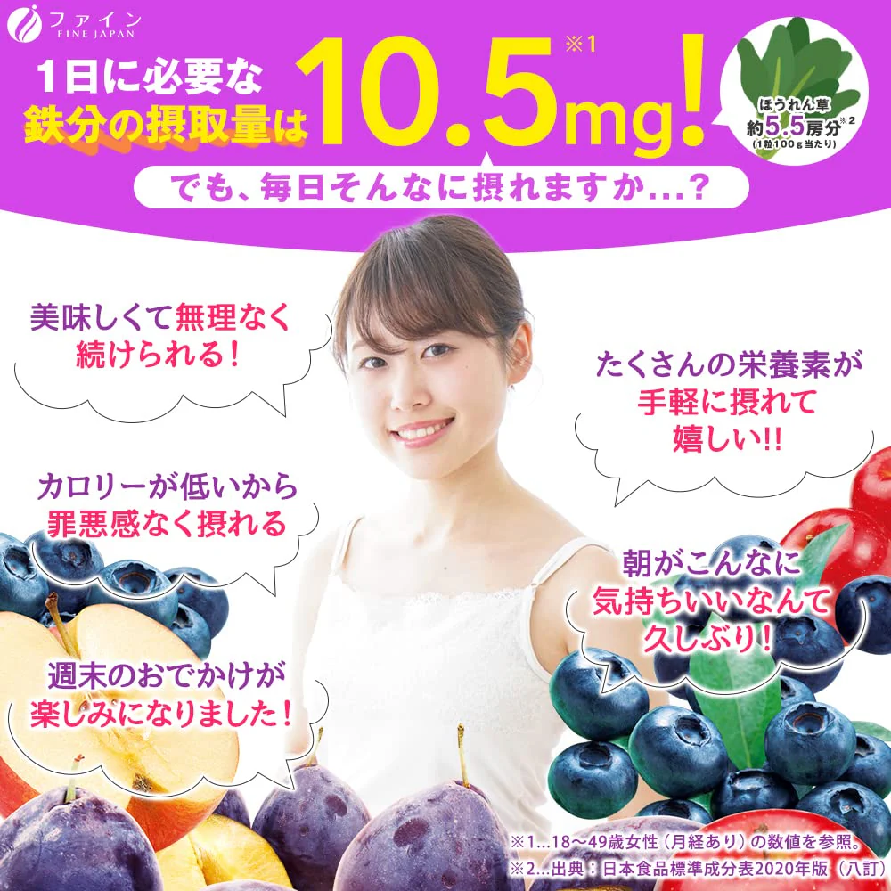 Fine Blueberry Flavor Jelly Supplement 200g (10g x 20 Packs) - Image 3