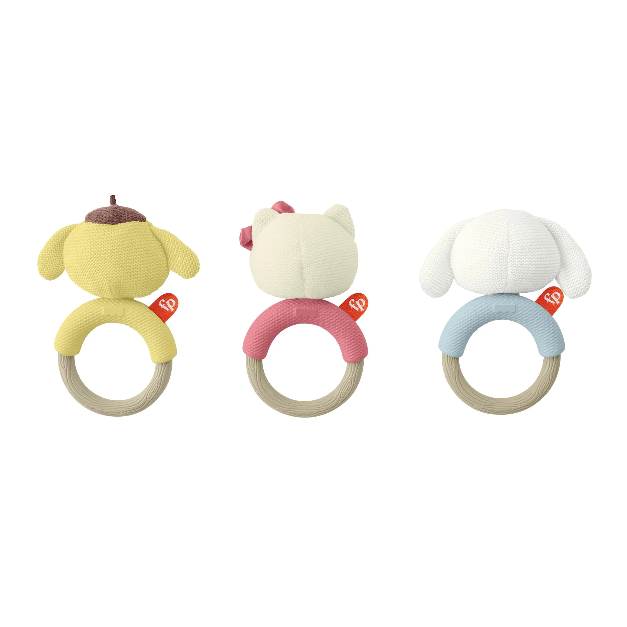 Fisher Price Sanrio Baby Soft Knit Hatchet Set 3piece set [3 months and up] HBP48 - Image 3