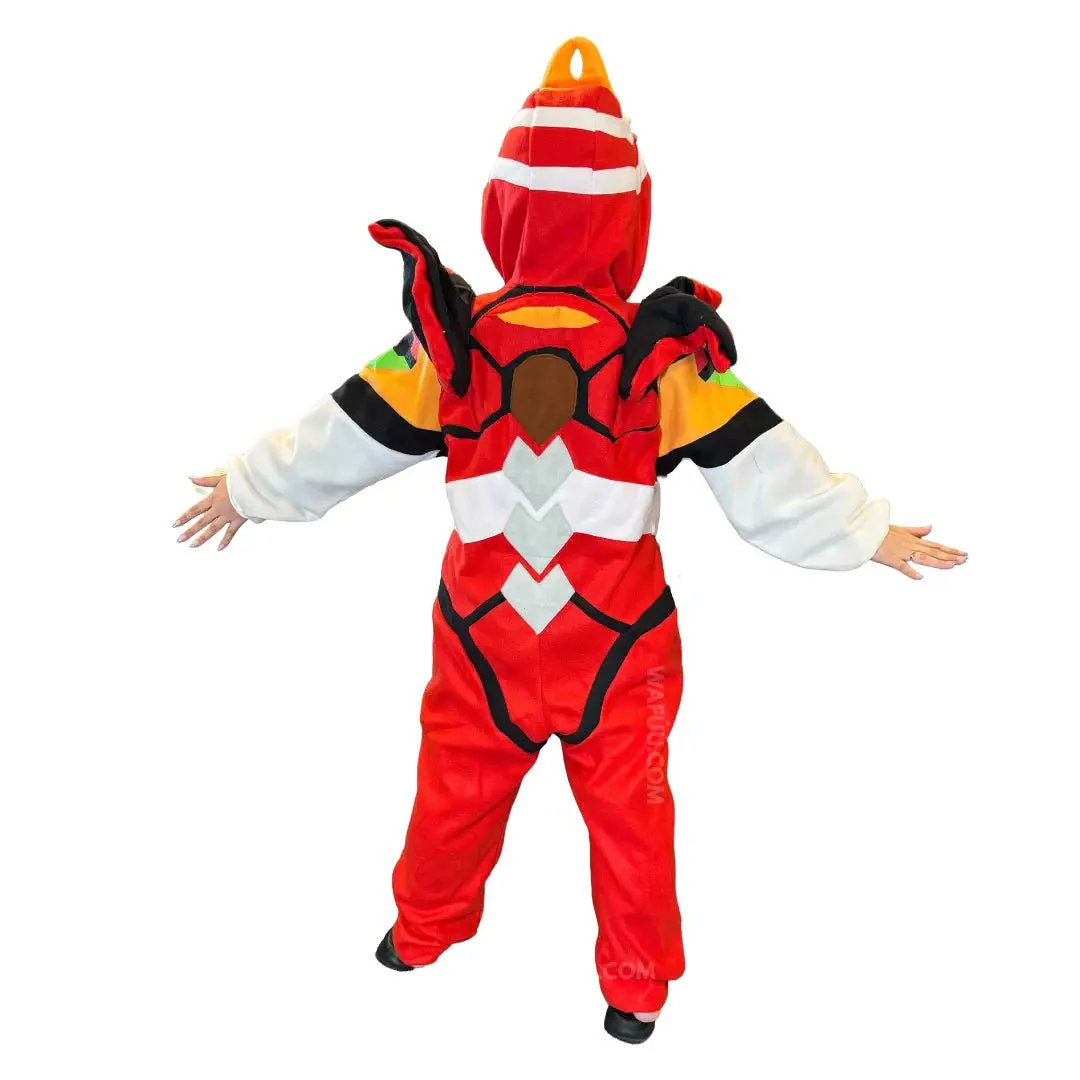 Evangelion Fleece Cosplay Costume Evangelion Unit 2 EVA002 Kigurumi - Image 2