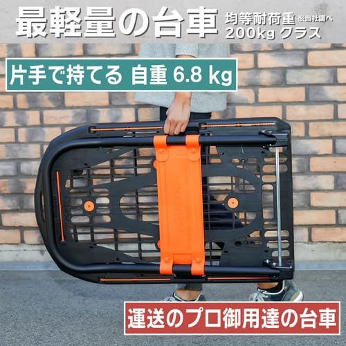 TRUSCO Kartio Folding Plastic Platform Cart Cartio (New) 780×490mm  Blue MPK-780-B - Image 5