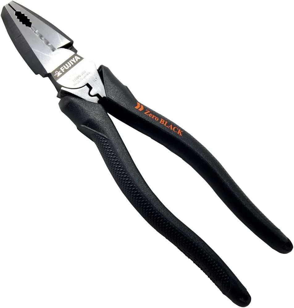 Fujiya Electrician Craftsman Eccentric Pliers Zero BLACK 3300N-200 - Image 7