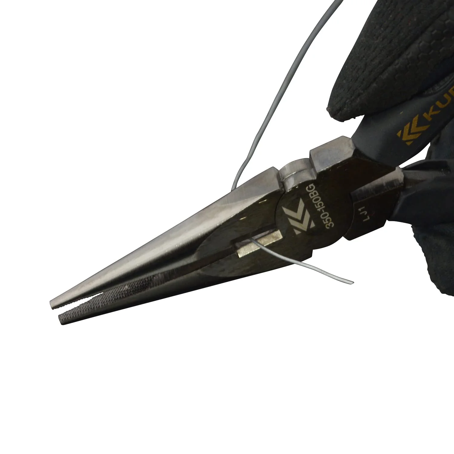 FUJIYA Radio Pliers Cross Knurling 350-150BG Black Gold - Image 8