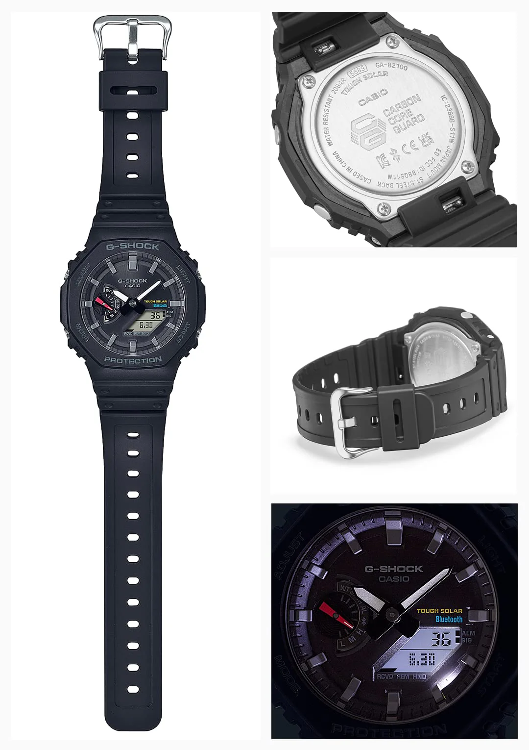 CASIO G-Shock GA-B2100-1AJF Solar Bluetooth Men's Black (Japan model) - Image 2