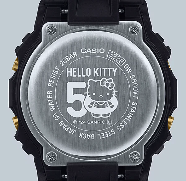 CASIO G-SHOCK Hello Kitty 50th Anniversary Collaboration DW-5600KT24-1JR Limited Black - Image 4