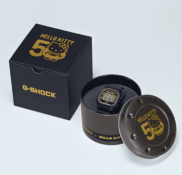 CASIO G-SHOCK Hello Kitty 50th Anniversary Collaboration DW-5600KT24-1JR Limited Black - Image 5